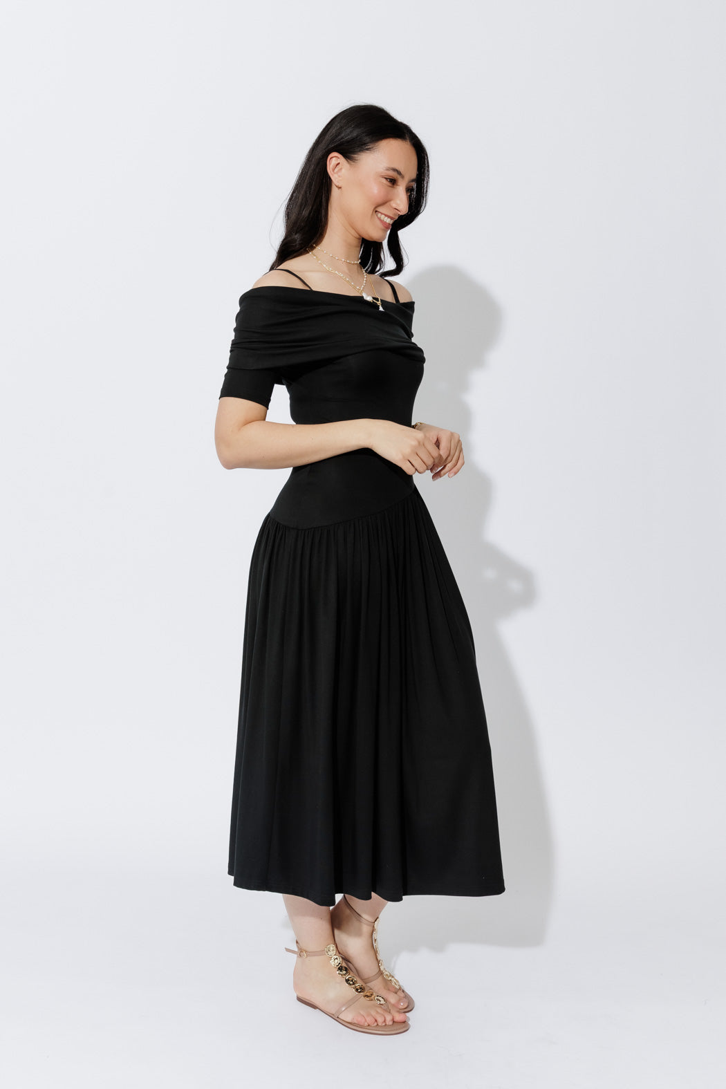Black Tencel Boho Dresss