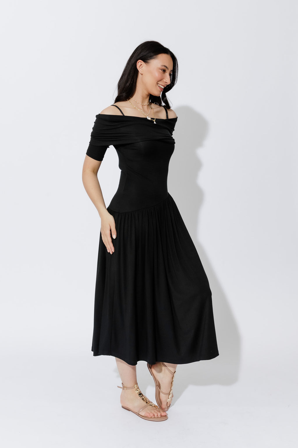 Black Tencel Boho Dresss