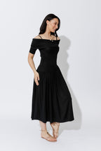 Black Tencel Boho Dresss
