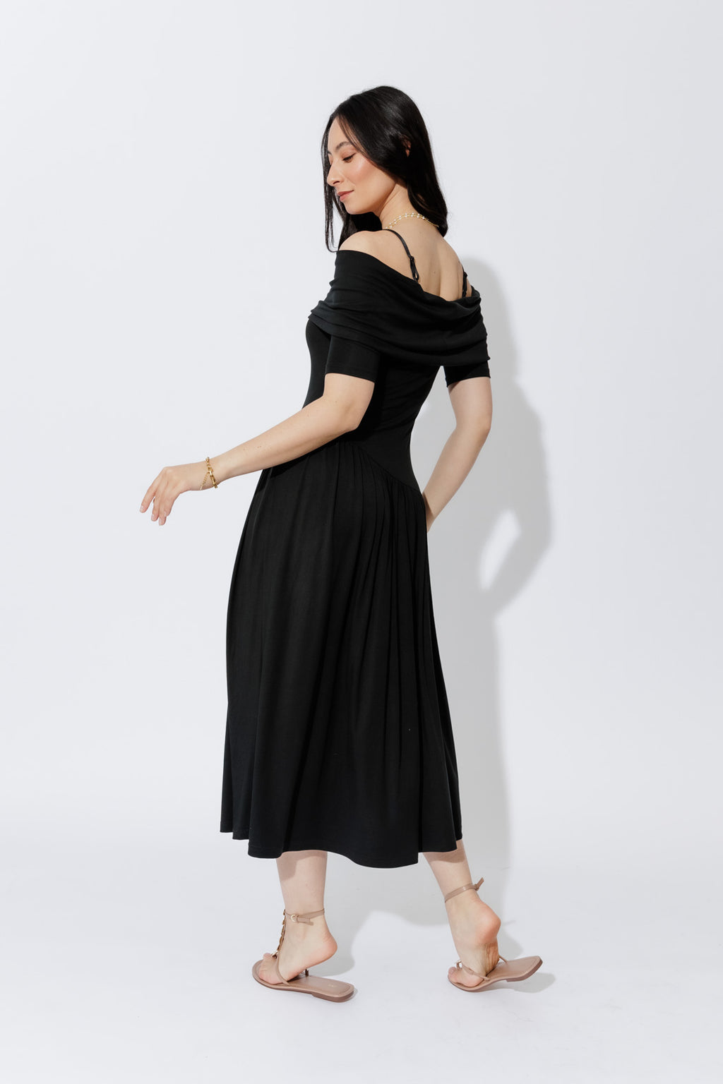 Black Tencel Boho Dresss