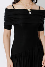 Black Tencel Boho Dresss