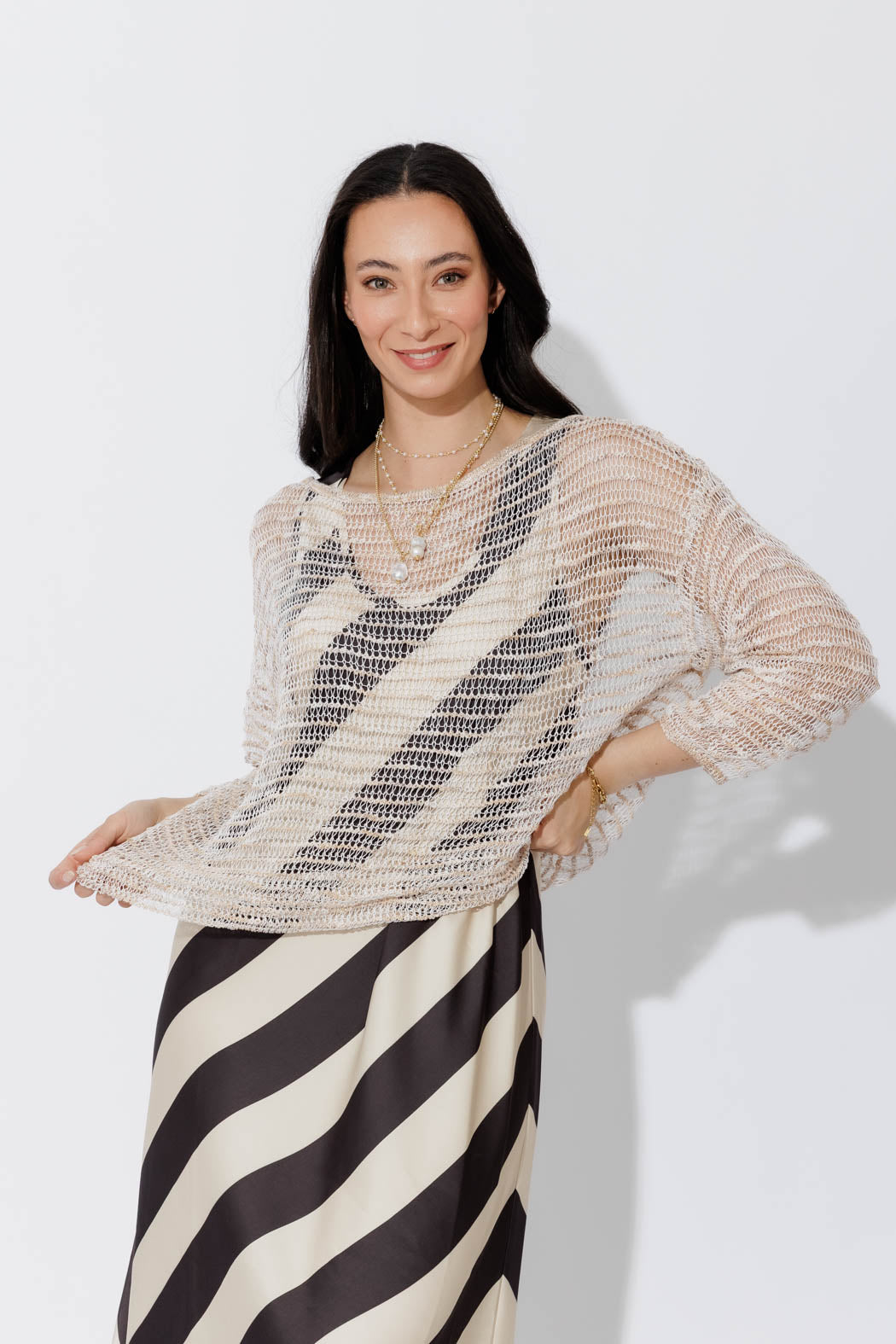 Oatmeal Slouch Knit Jumper