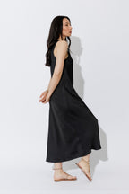 Black Glow Bias Dress