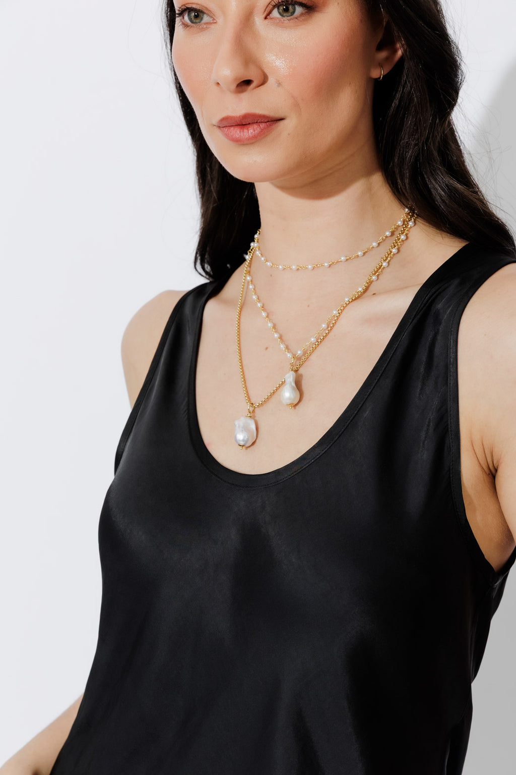 Black Glow Bias Dress