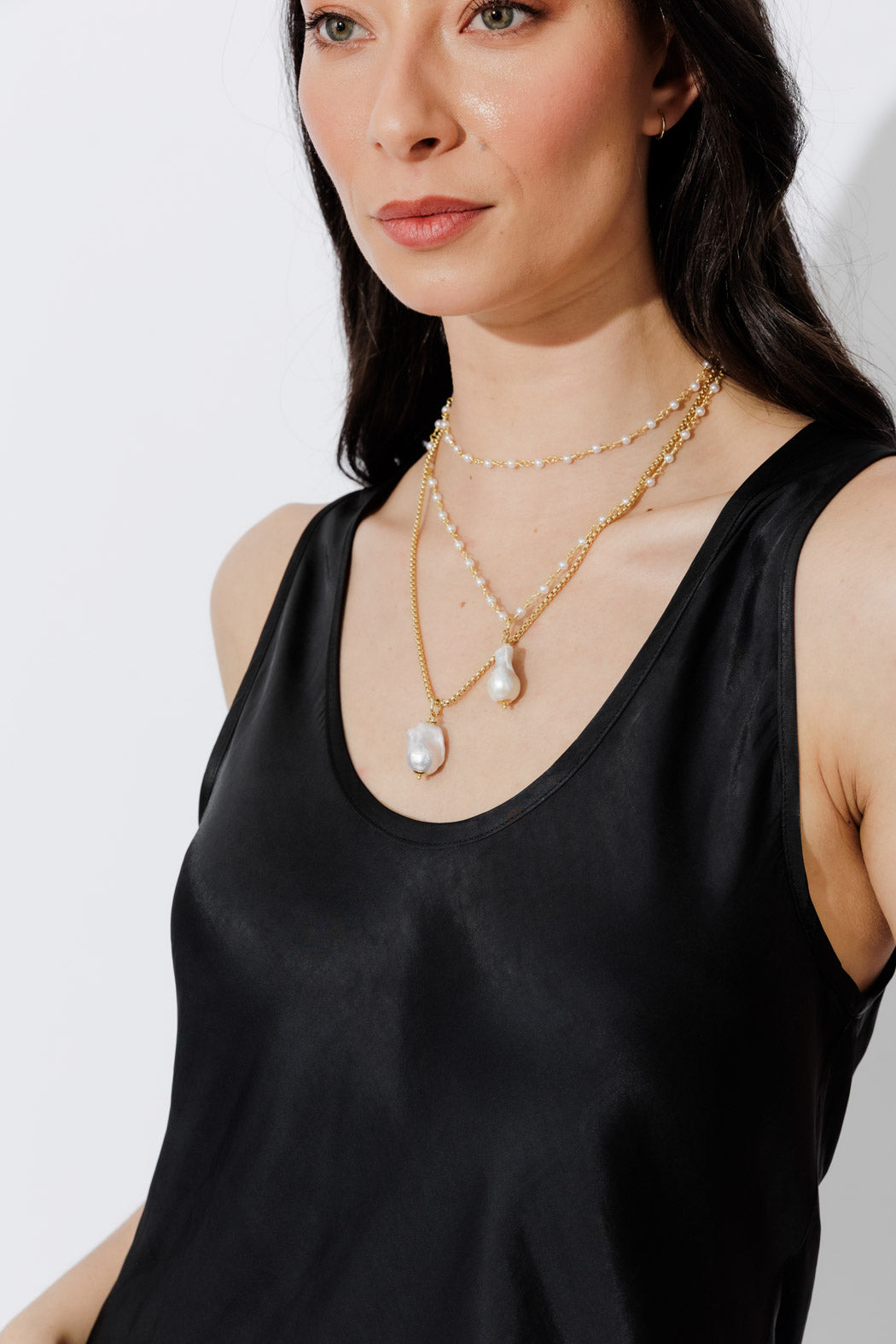 Black Glow Bias Dress