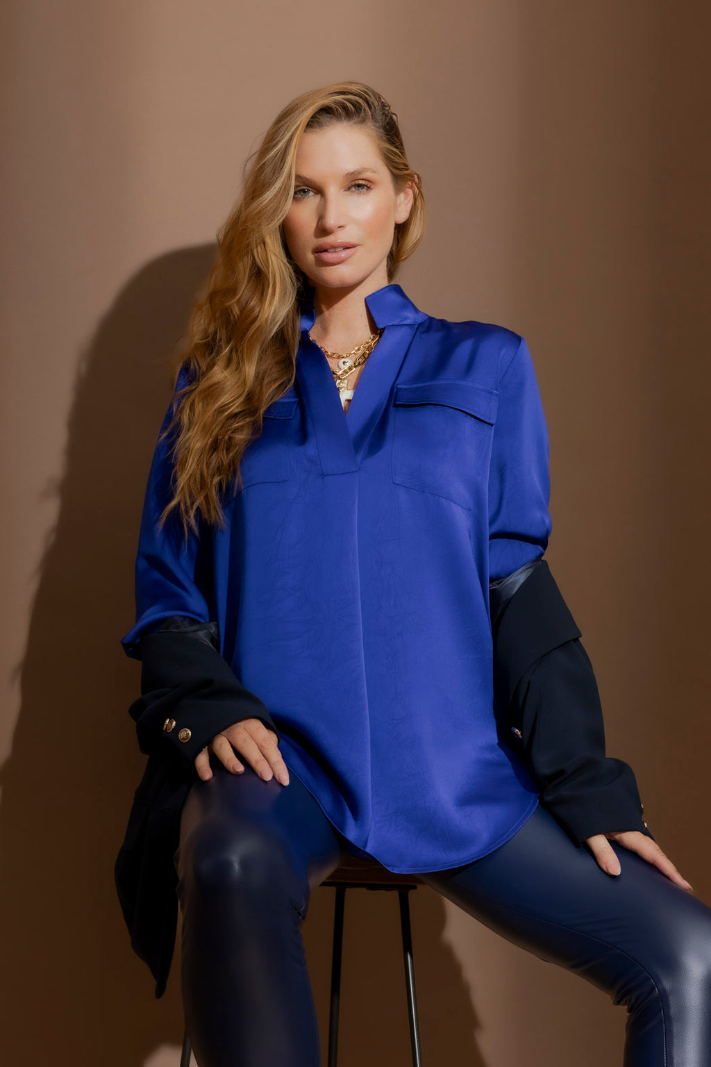 Cobalt Cargo Blogger Shirt