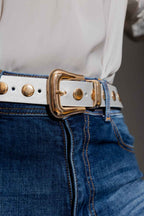 Silver Stud Belt Silver O/S