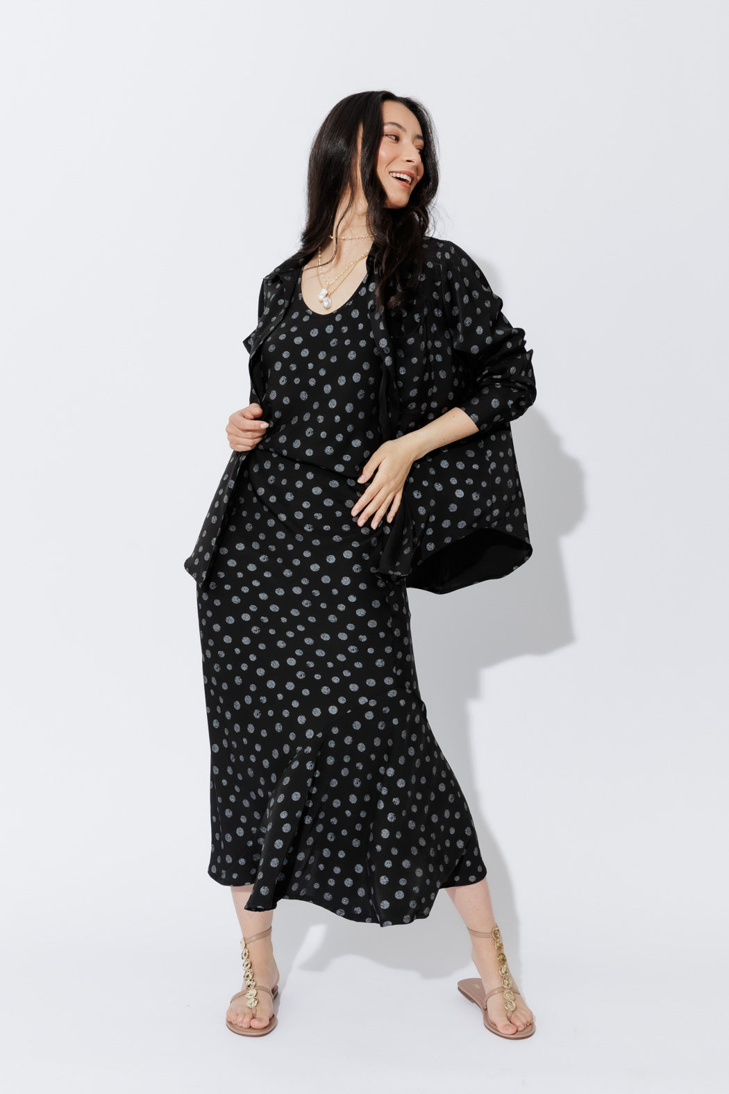 Black Spot Angle Pocket Shirt