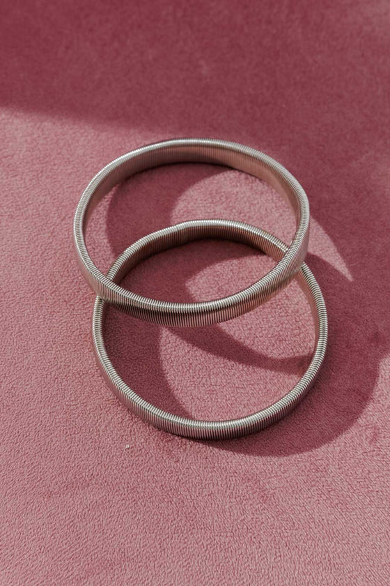 Silver Metal Sleeve Armbands
