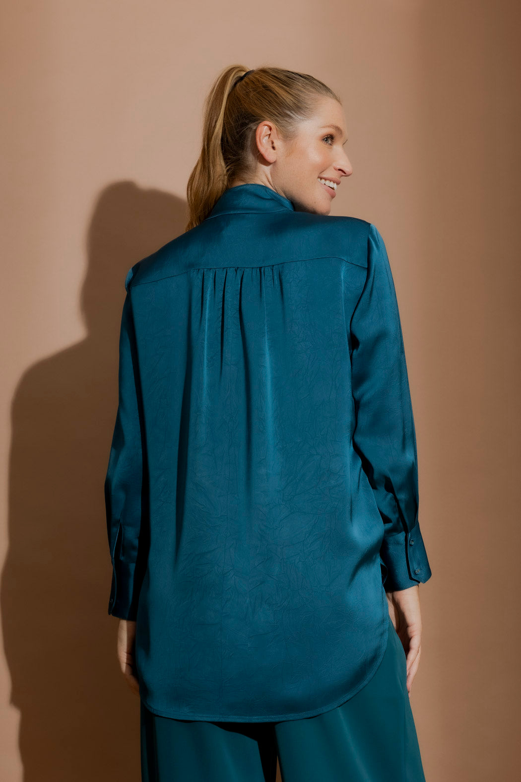 Teal Cargo Blogger Shirt