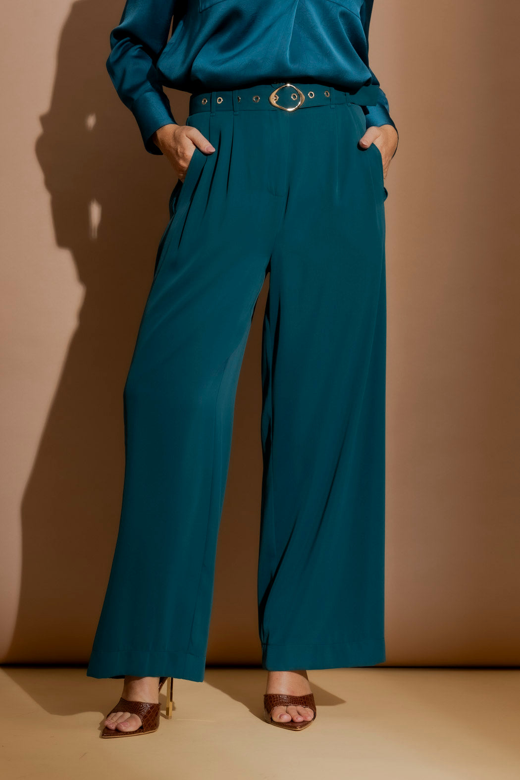 Teal Euro Cleo Pant