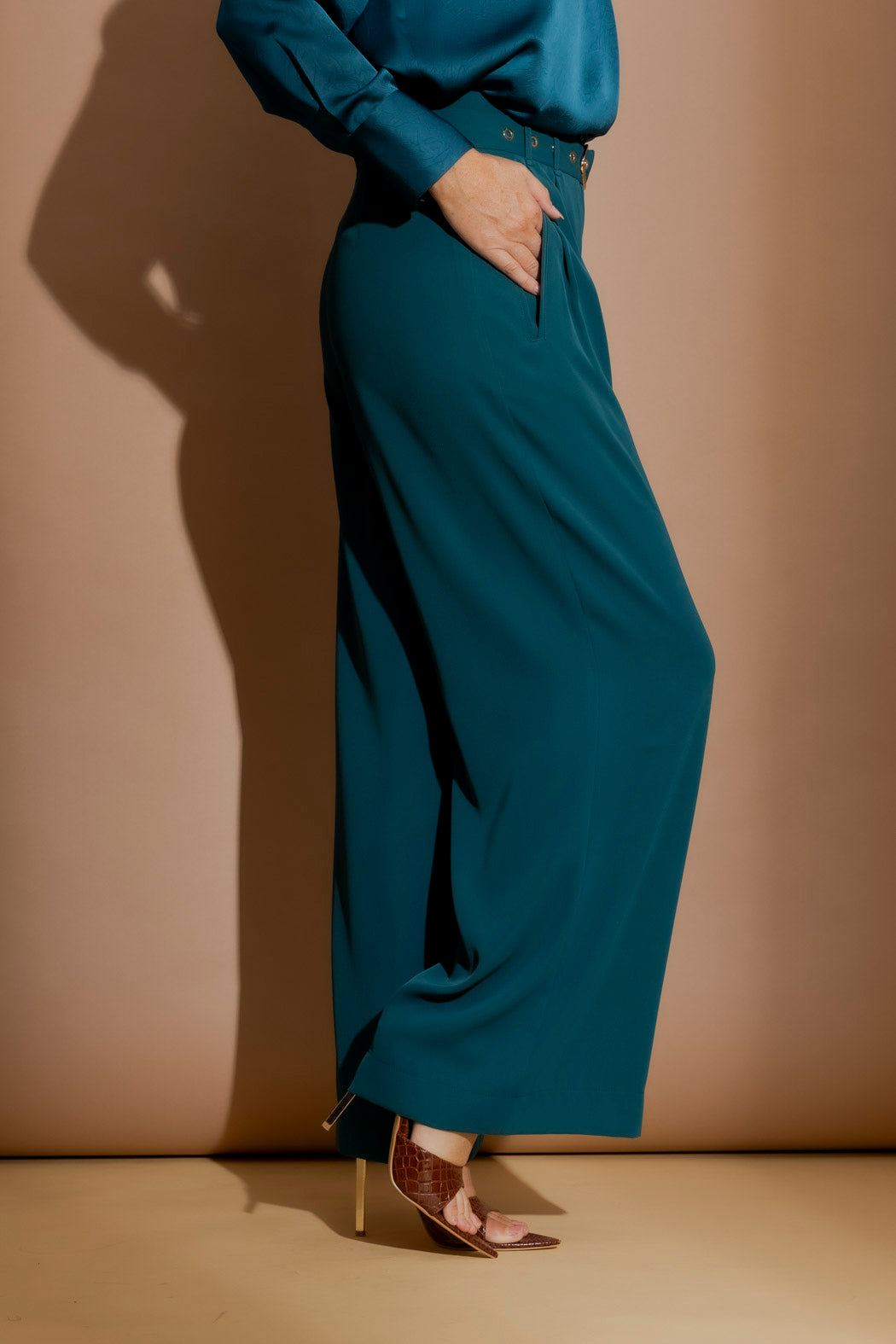 Teal Euro Cleo Pant