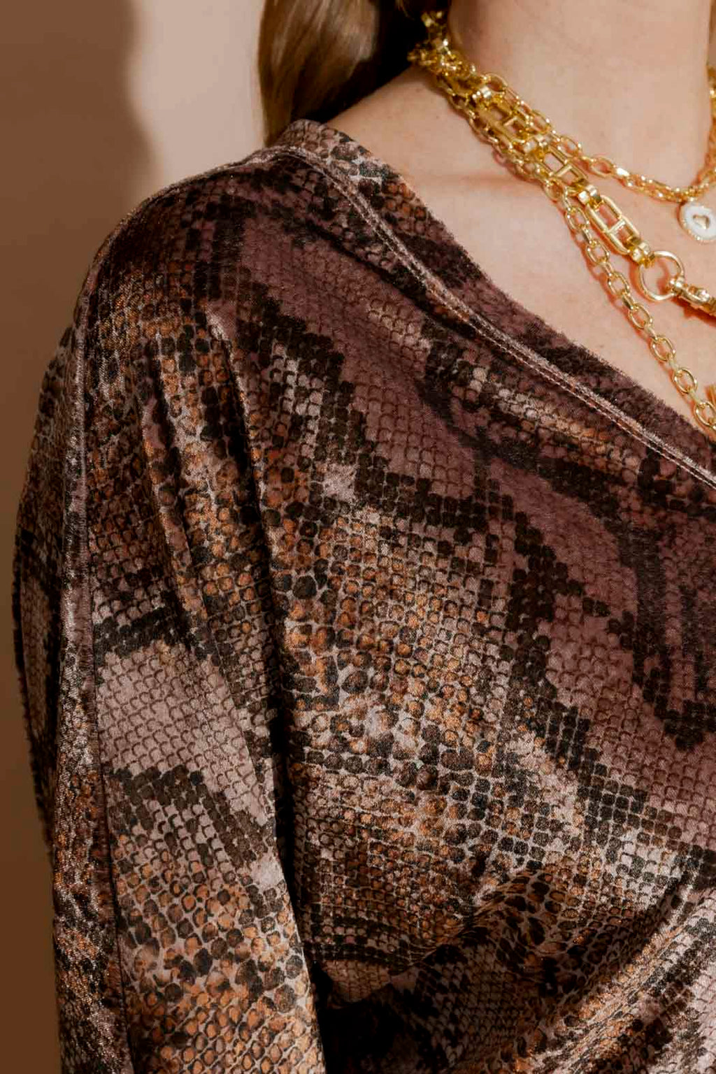 Snake Velvet Jumper