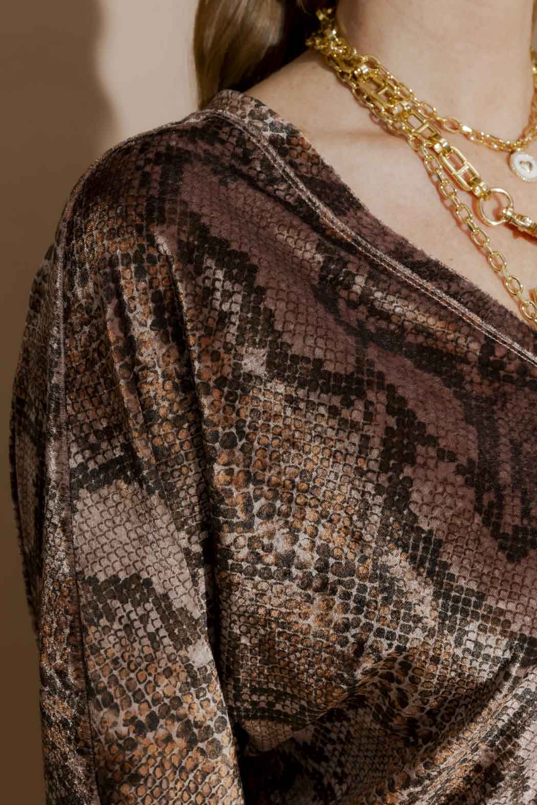 Snake Velvet Jumper