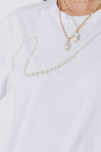 White Pearl Oversized T-Shirt