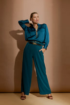 Teal Euro Cleo Pant