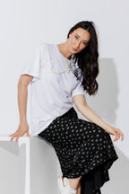 White Pearl Oversized T-Shirt