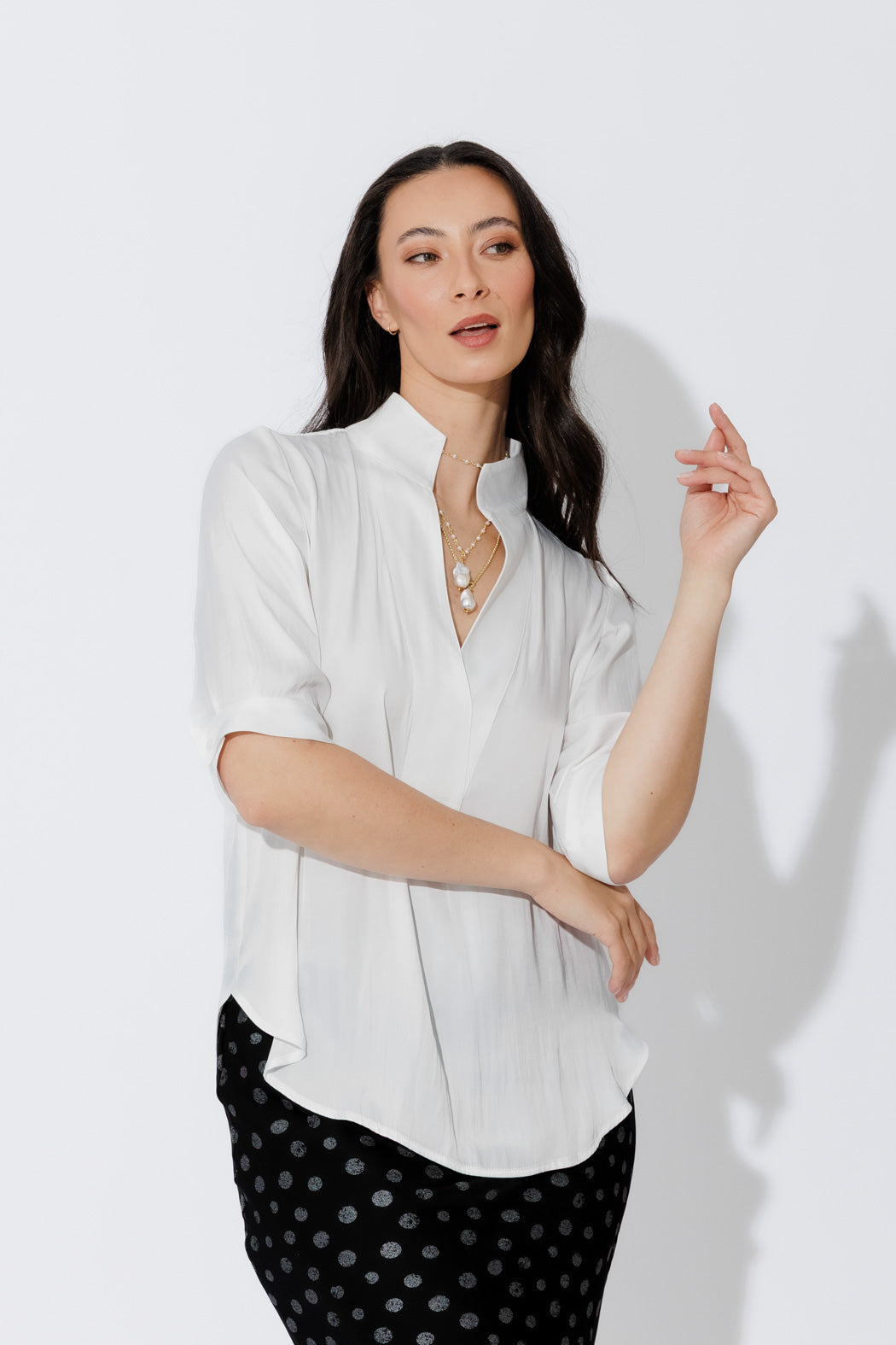 White Milan Blogger Shirt
