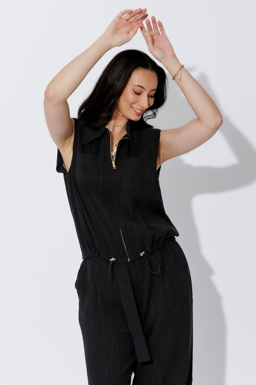 Black Tencel Sport Vest