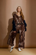 Snake Velvet Lounge Pant