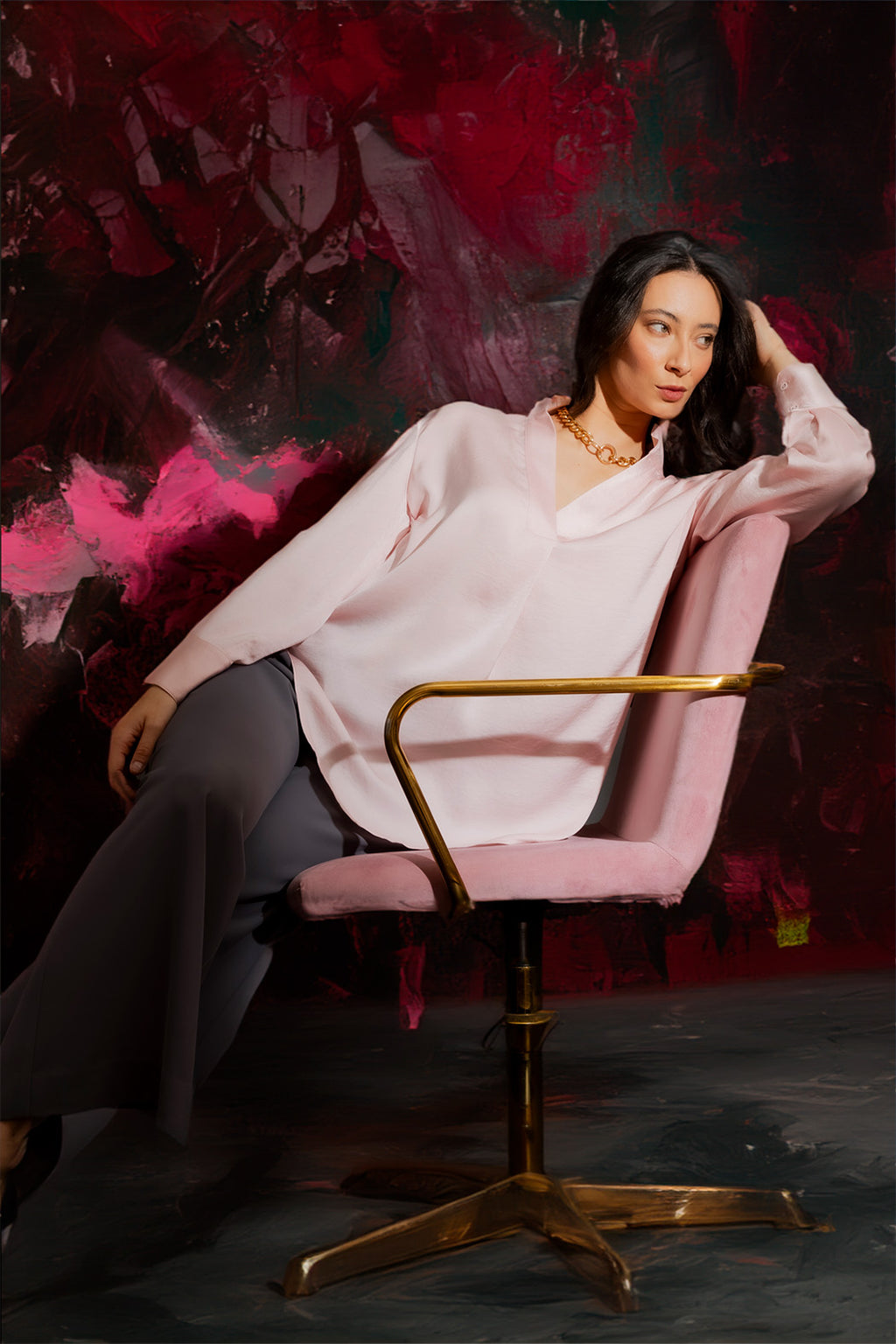 Pale Pink Blogger Shirt Pale Pink