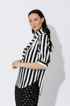 Black/White Stripe Milan Blogger Shirt