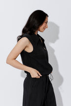 Black Tencel Sport Vest