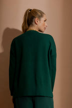 Forest Blossom Button Jumper Forest S