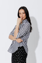 Charcoal Stripe Milan Blogger Shirt