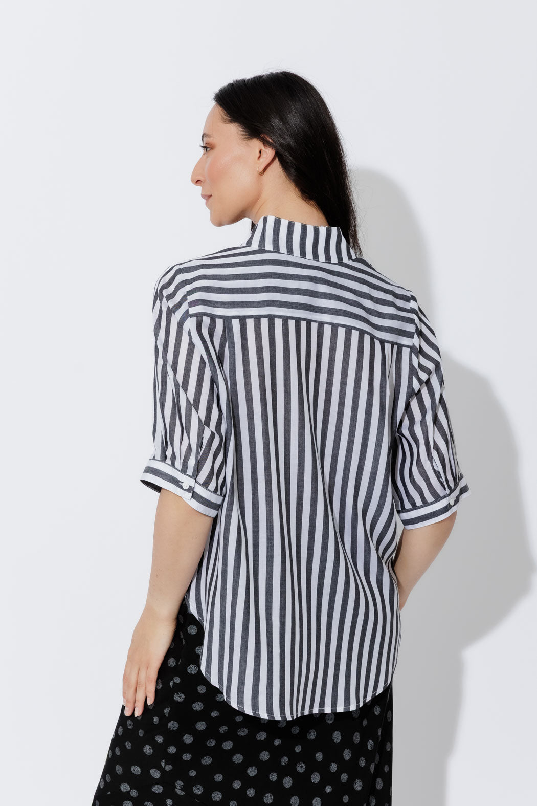 Charcoal Stripe Milan Blogger Shirt