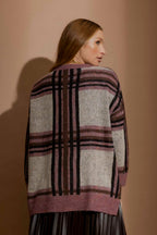 Pink Check Jaquard Jumper Pink S