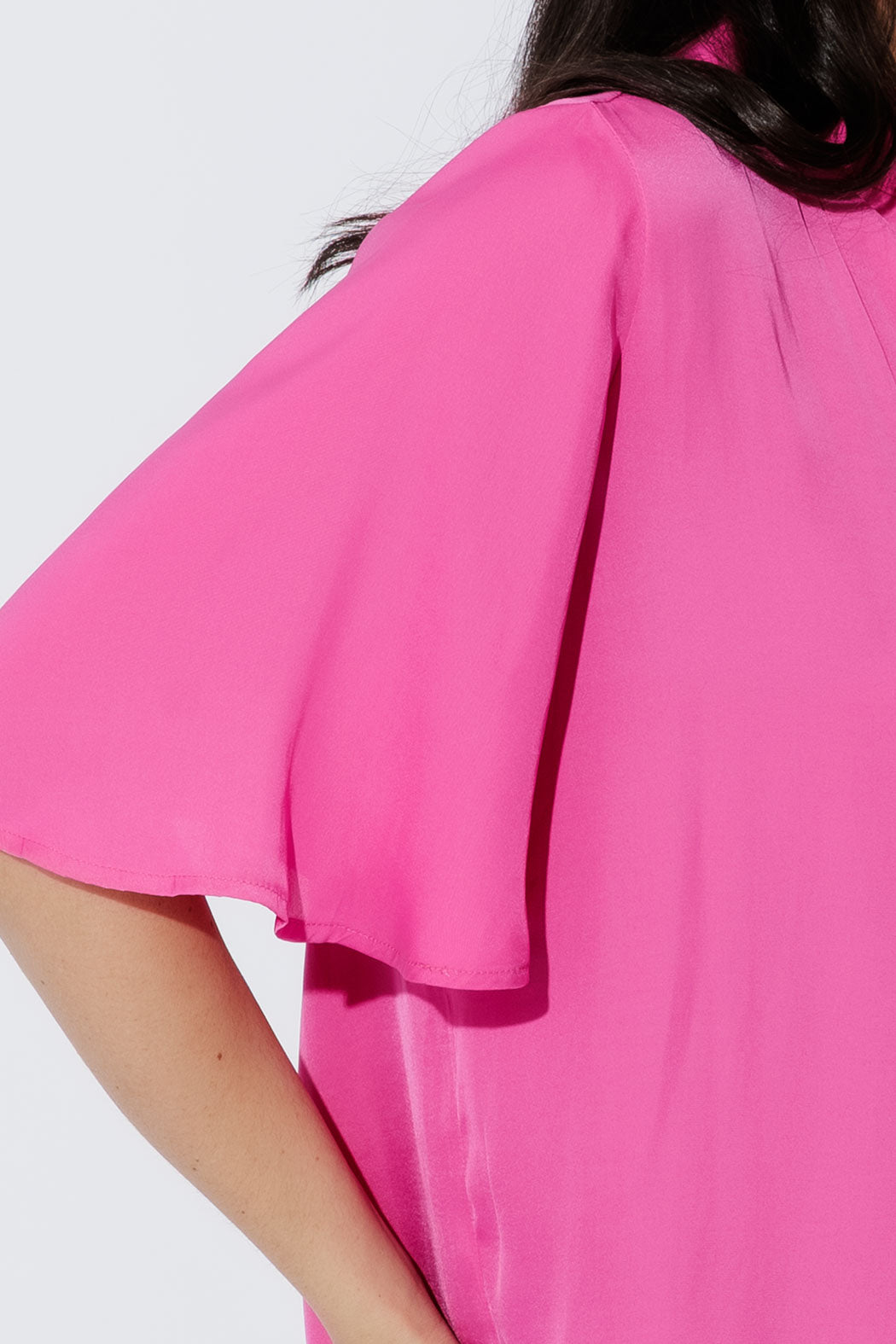 Pink Milan Fluted Blogger Shirt