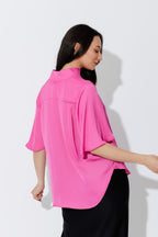 Pink Milan Fluted Blogger Shirt