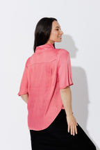 Coral Milan Fluted Blogger Shirt