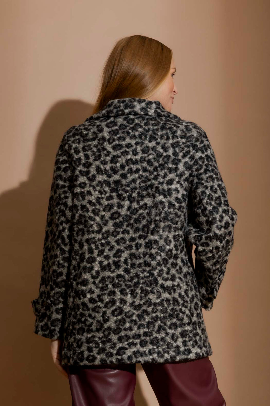 Grey Animal Soft Pea Coat Grey Animal