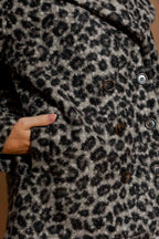 Grey Animal Soft Pea Coat Grey Animal