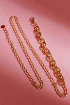 Gold Oval Chain Belt
