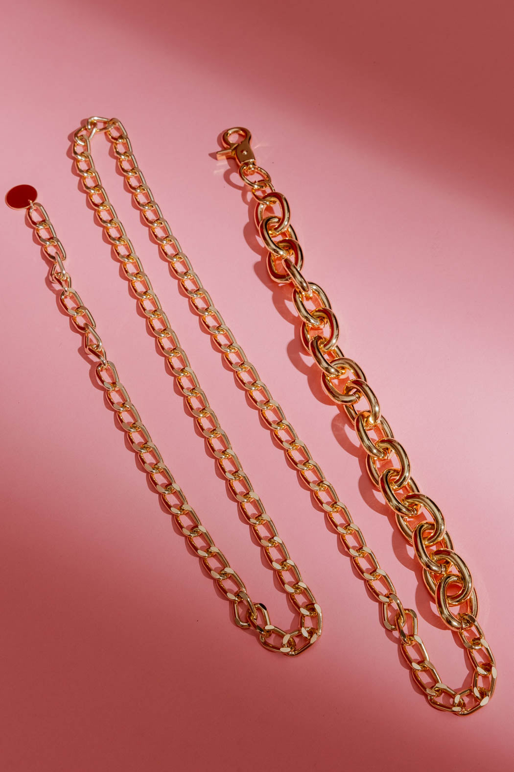 Gold Oval Chain Belt