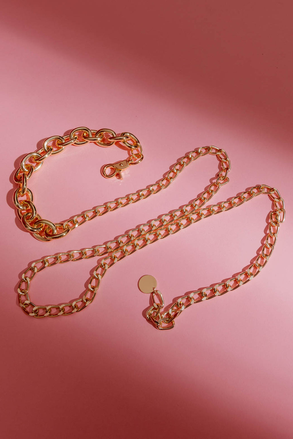Gold Oval Chain Belt