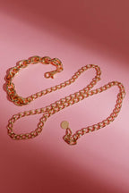 Gold Oval Chain Belt