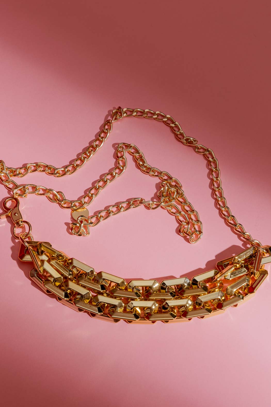 Gold Double Strand Chain Belt