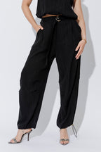 Black Tencel Street Pant