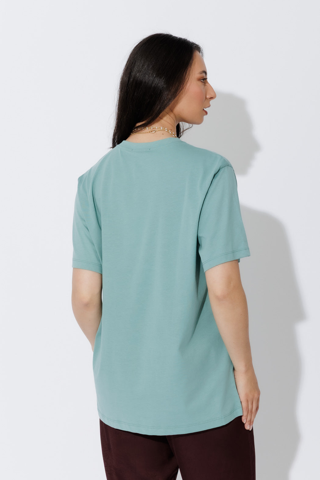 Teal Oversized Crew T-Shirt