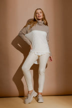 Ivory Cowl Neck Jumper