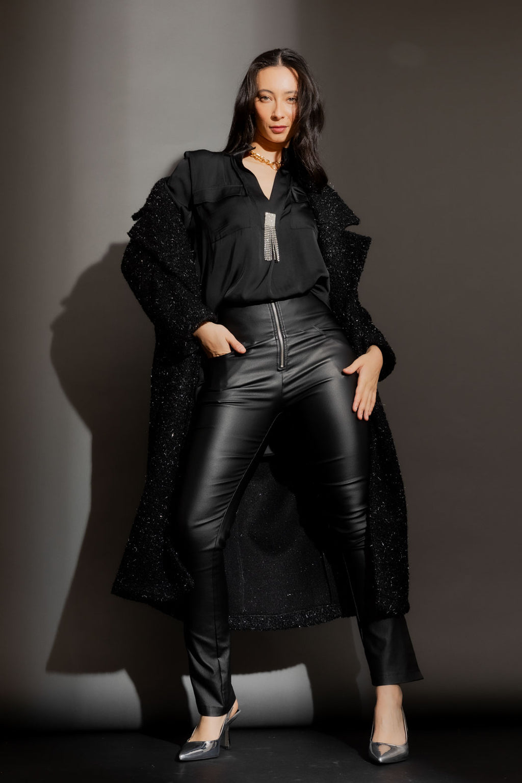 Black Cargo Blogger Shirt