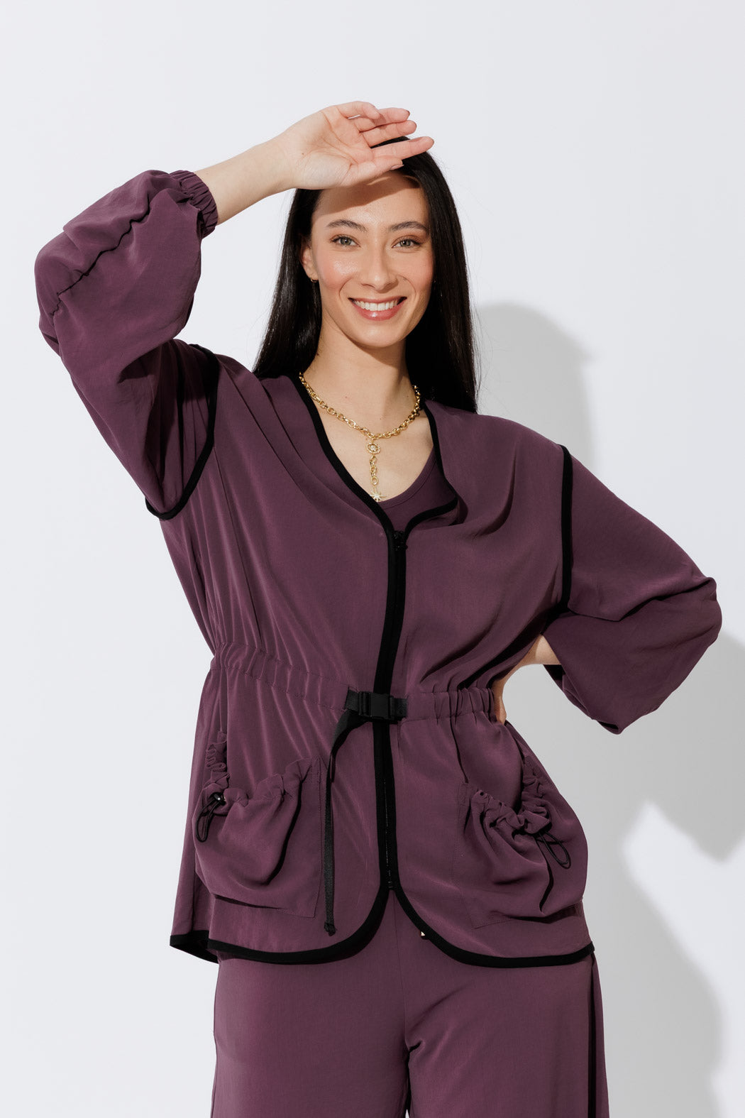Plum Track Jacket