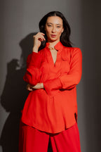 Red Cargo Blogger Shirt