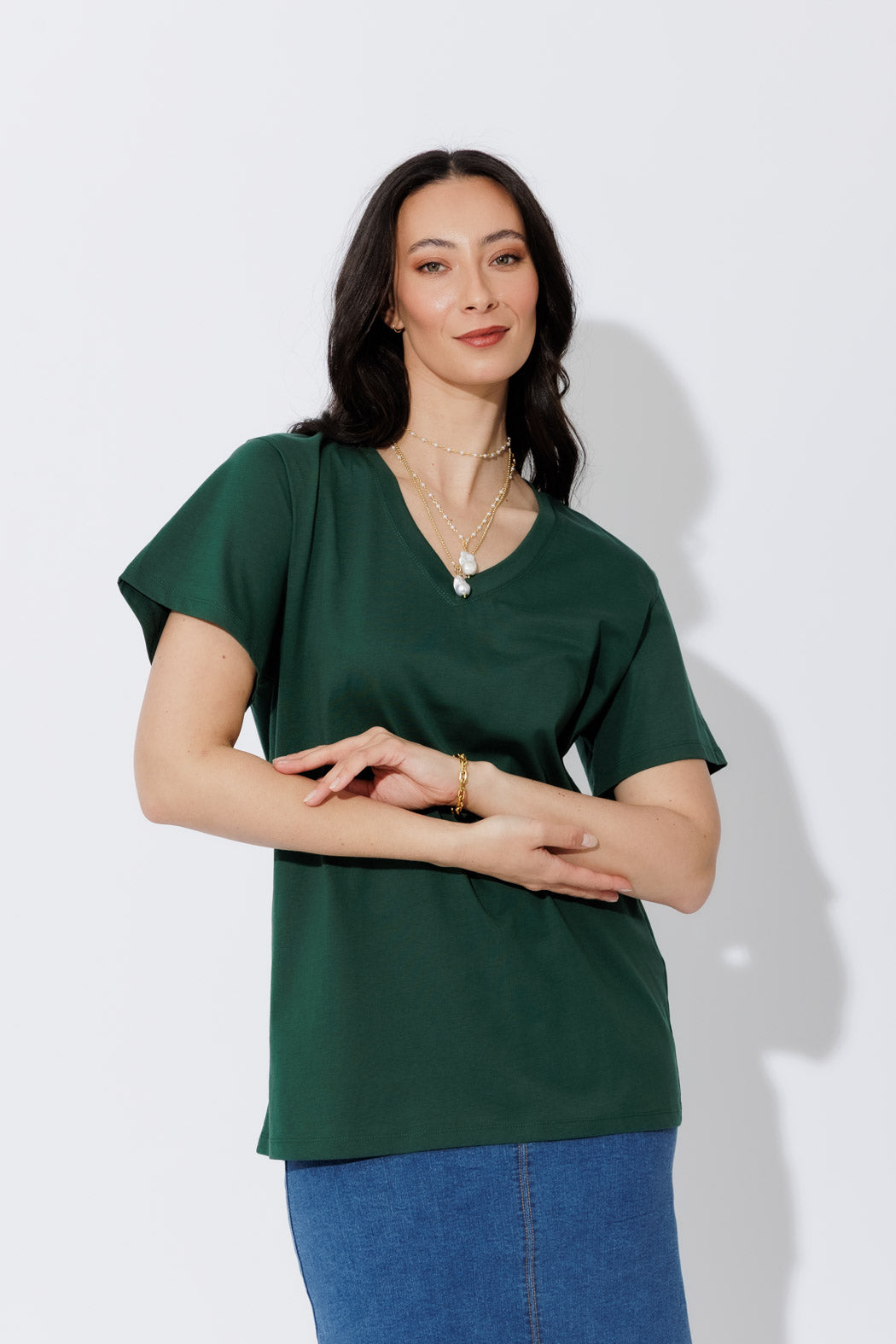 Forest Oversized V-Neck T-Shirt