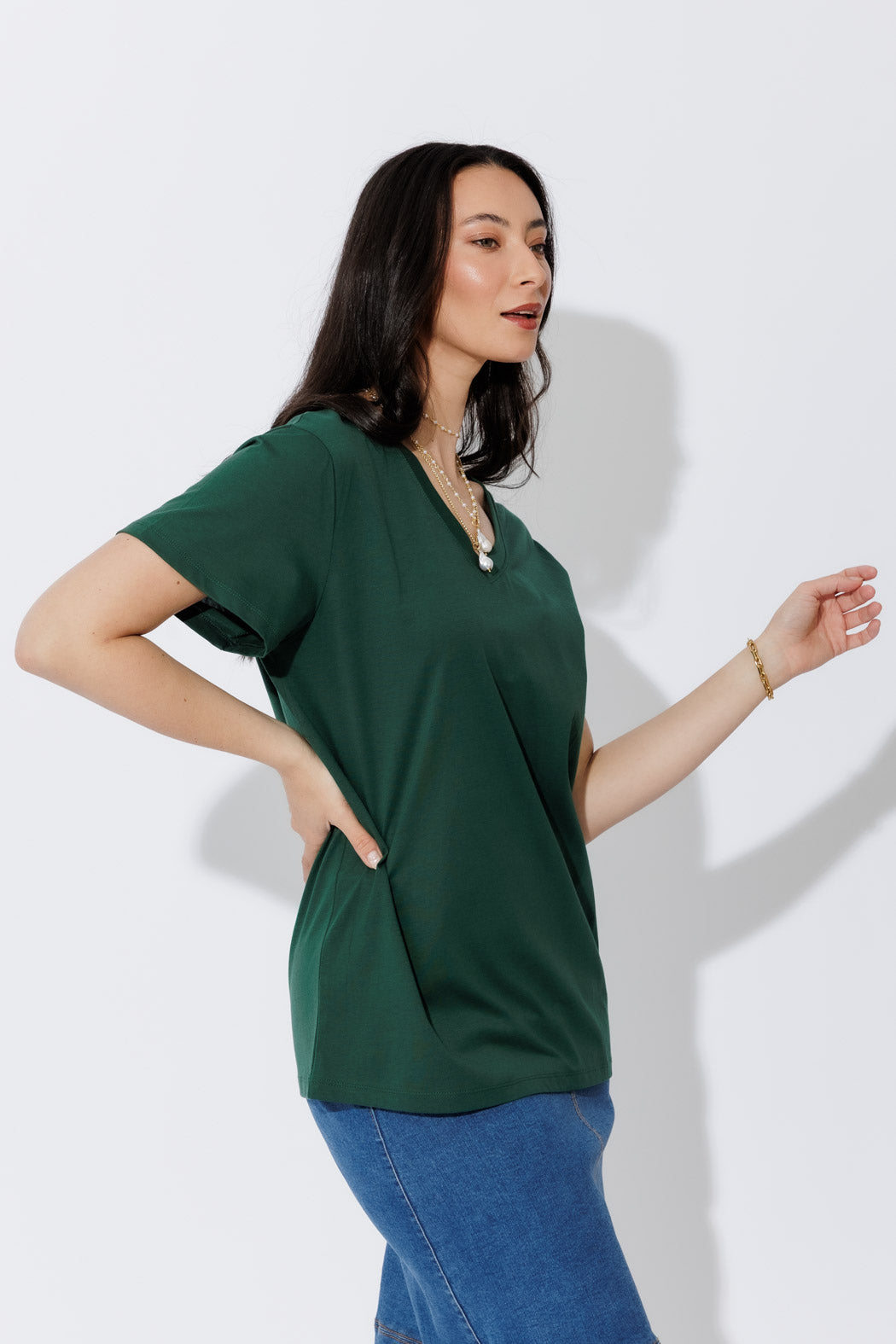 Forest Oversized V-Neck T-Shirt