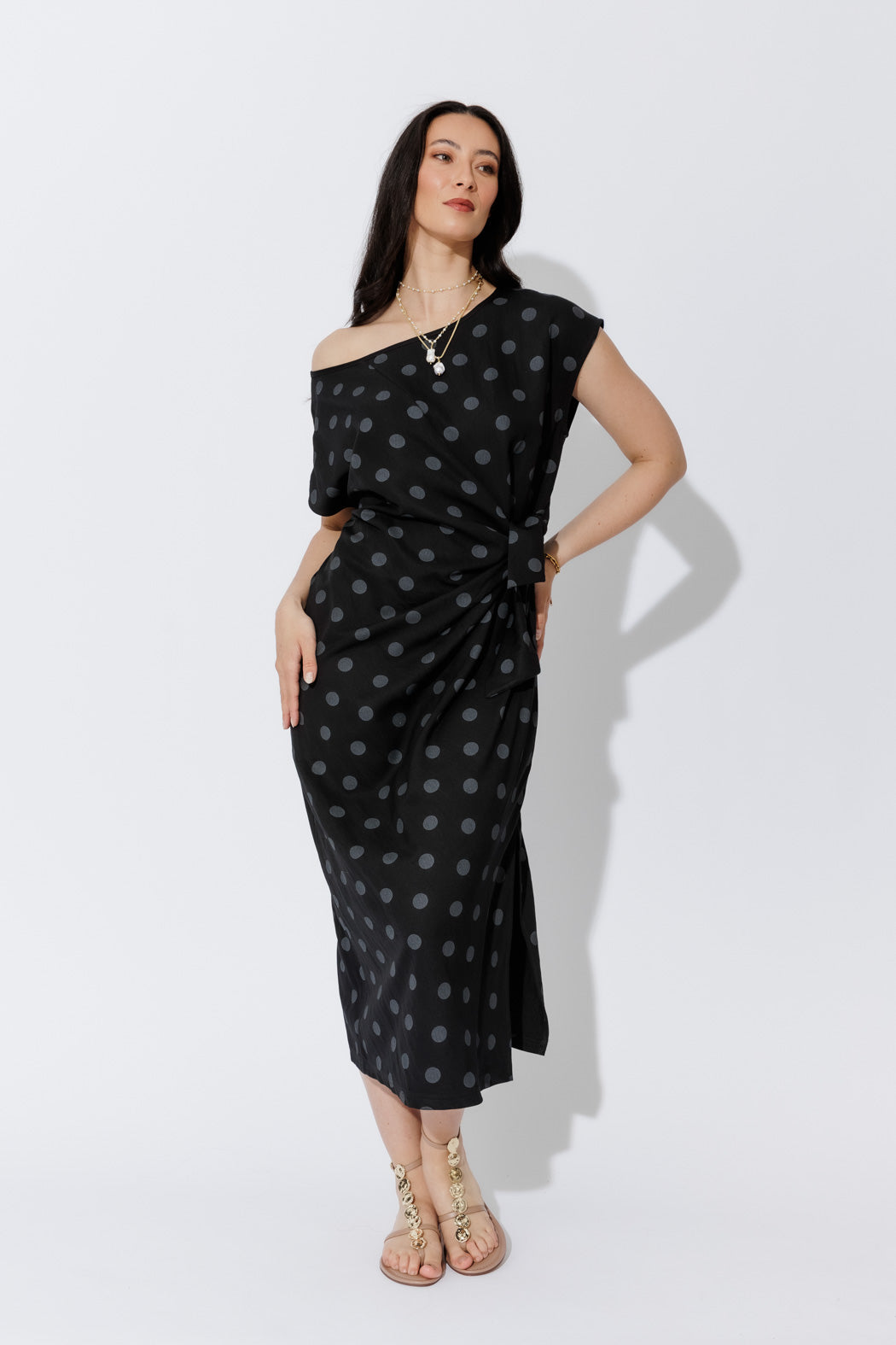 Black Spot Harlow Dress